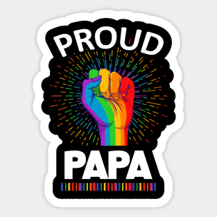 Proud Papa Gay Lgbt Sticker